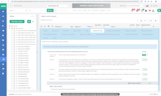 GDPR HUD